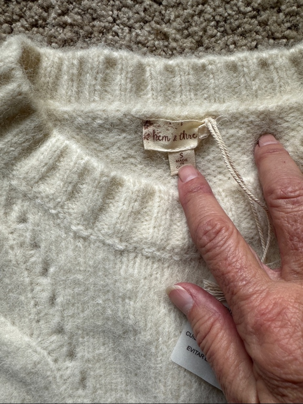 Hem & Thread Soft Sleeveless Sweater Vest - Picture 3 of 6